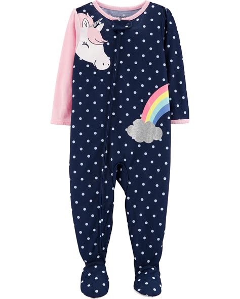 unicorn footed pajamas